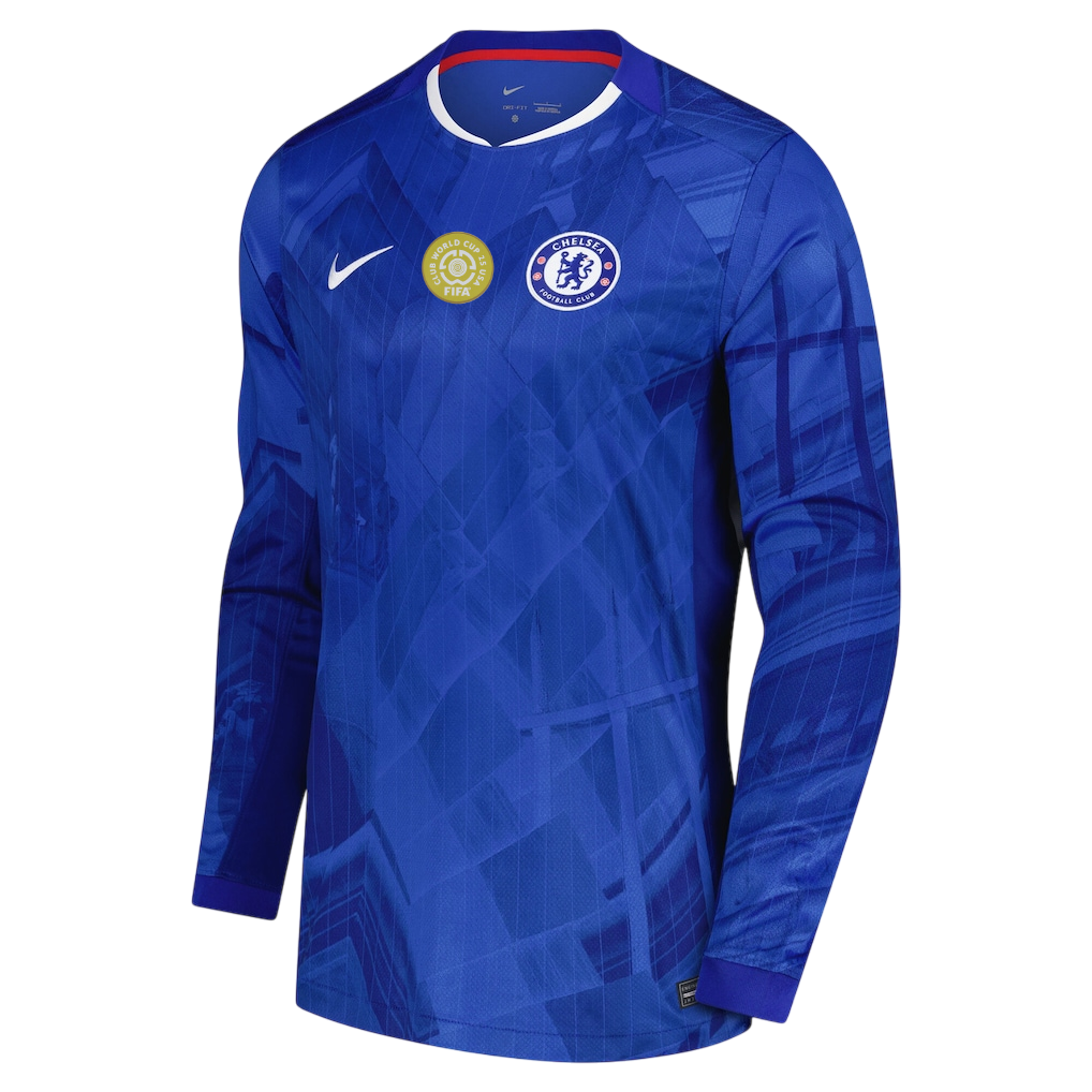 Camisa Manga Longa Chelsea I 25/26 Torcedor Nike Masculina Azul