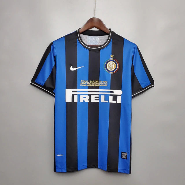 Camisa Retrô Inter de Milão I 2009/2010 Nike Azul e Preto