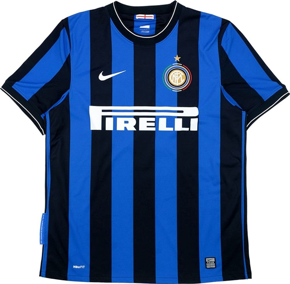Camisa Retrô Inter de Milão I 2009/2010 Nike Azul e Preto