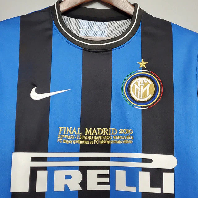 Camisa Retrô Inter de Milão I 2009/2010 Nike Azul e Preto