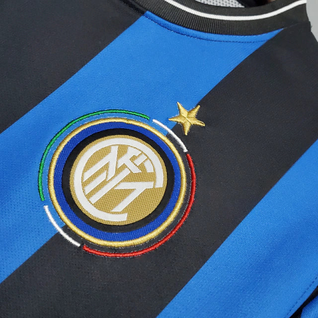 Camisa Retrô Inter de Milão I 2009/2010 Nike Azul e Preto