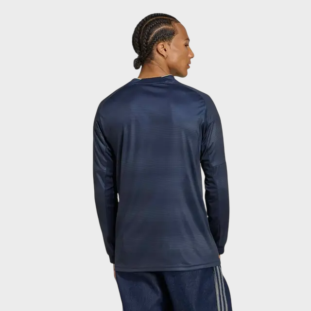 Camisa Manga Longa Real Madrid II 25/26 Torcedor adidas Masculina Azul Marinho