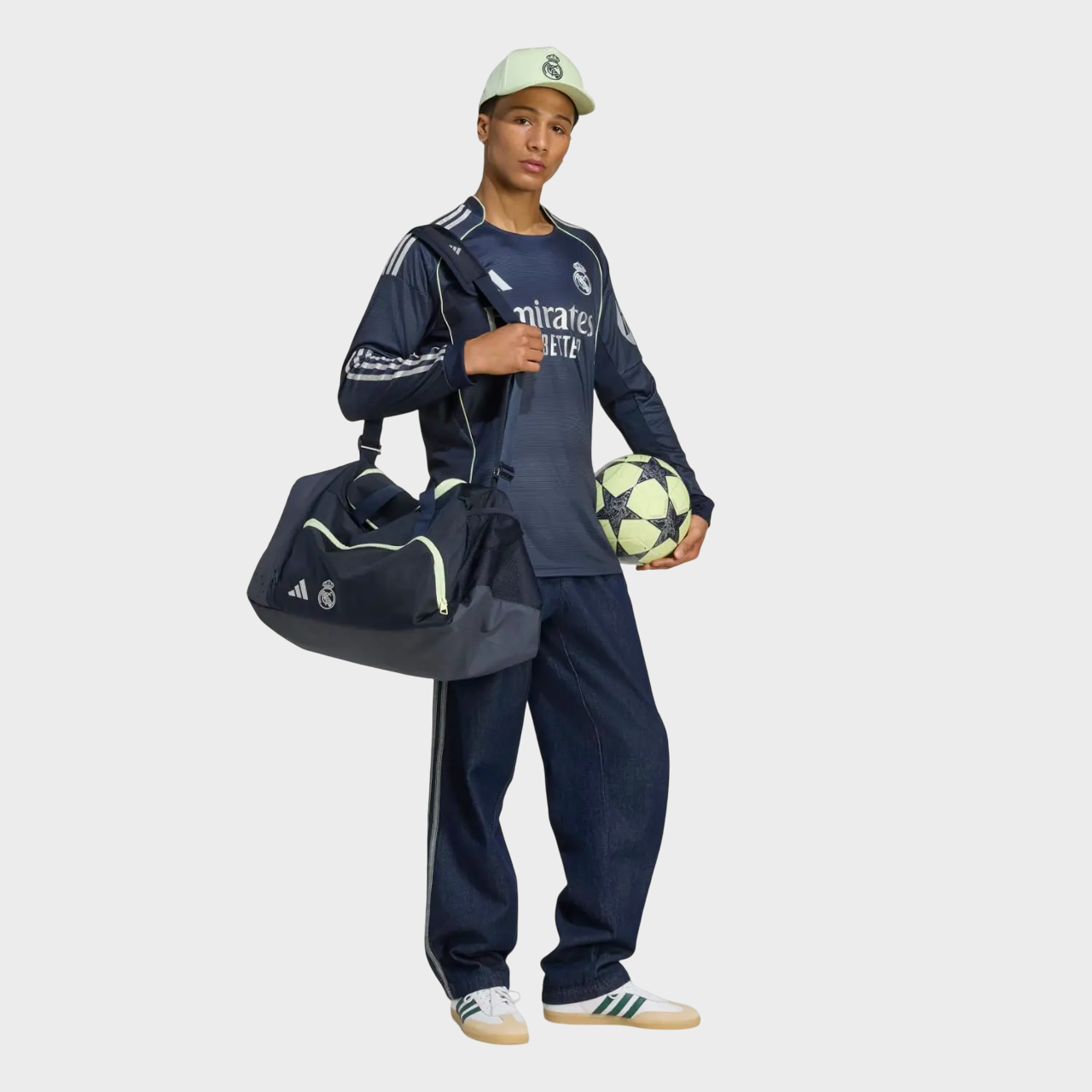 Camisa Manga Longa Real Madrid II 25/26 Torcedor adidas Masculina Azul Marinho