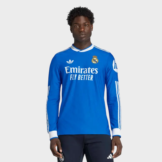 Camisa Manga Longa Real Madrid III 25/26 Torcedor adidas Masculina Azul