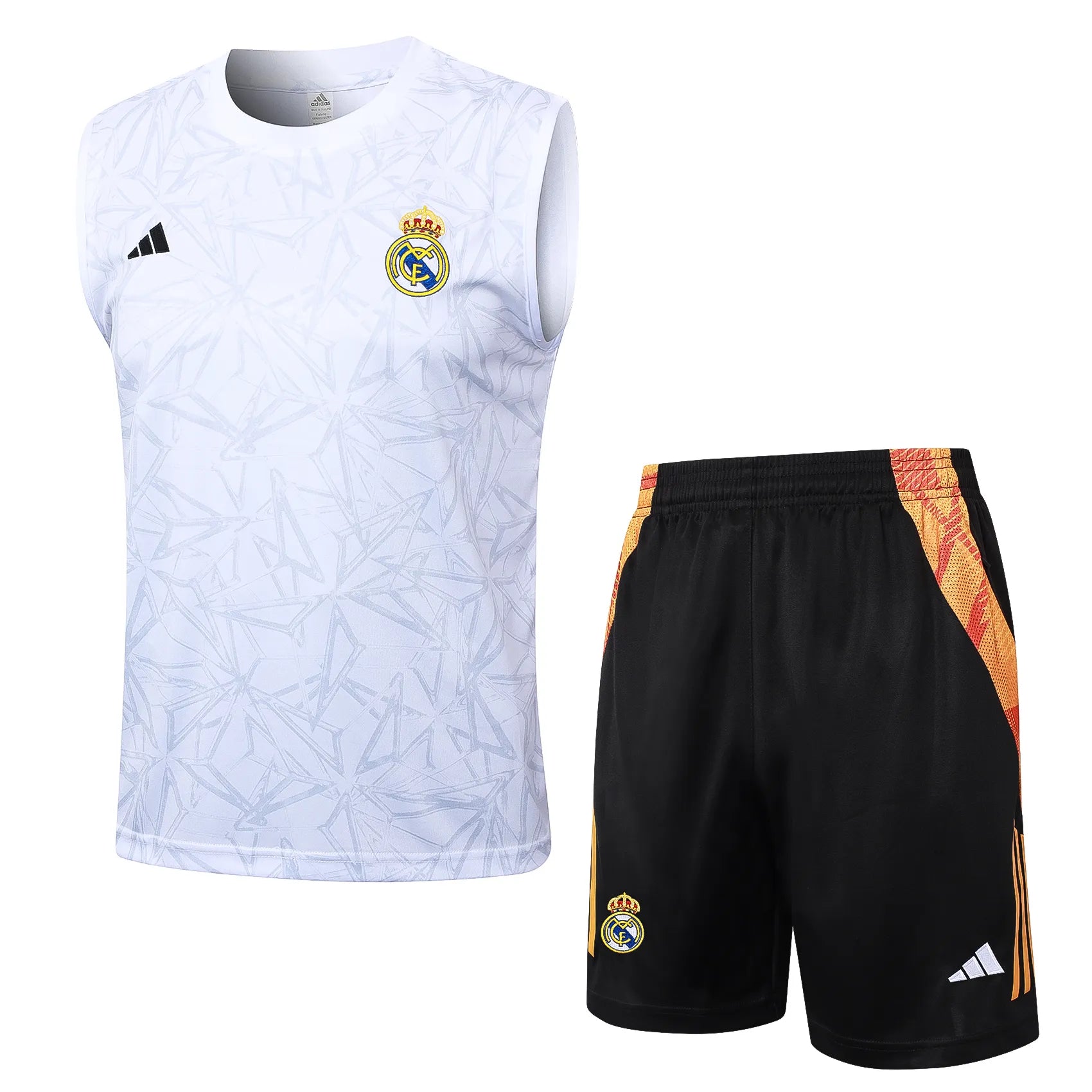 Conjunto Real Madrid Treino Regata 24/25 Branco
