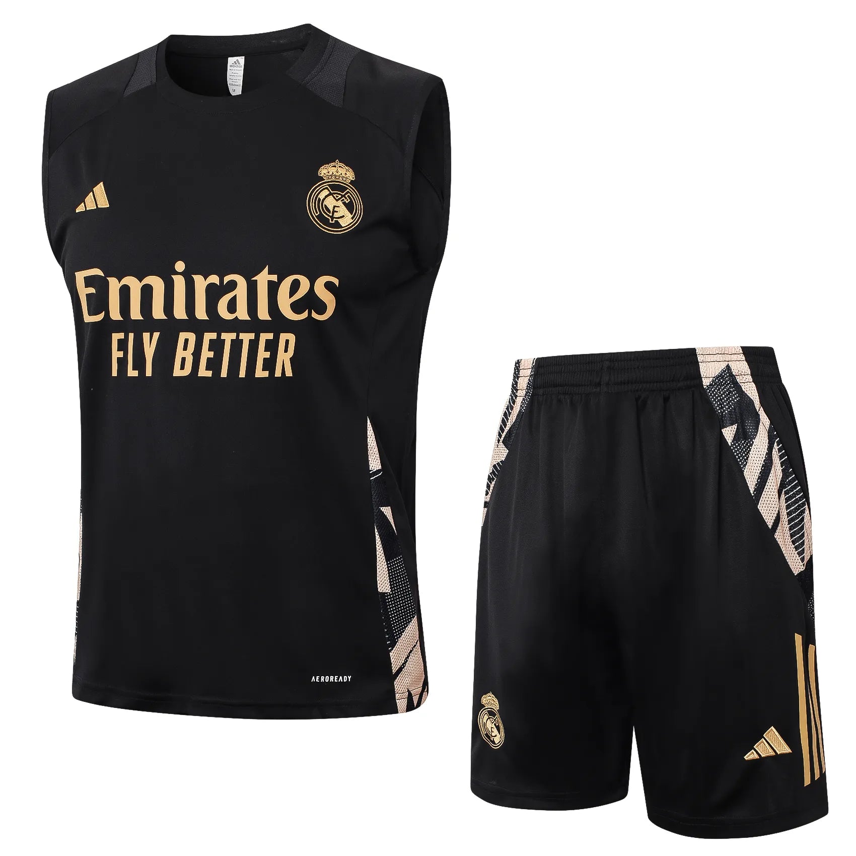 Conjunto Real Madrid Treino Regata 24/25 Preto