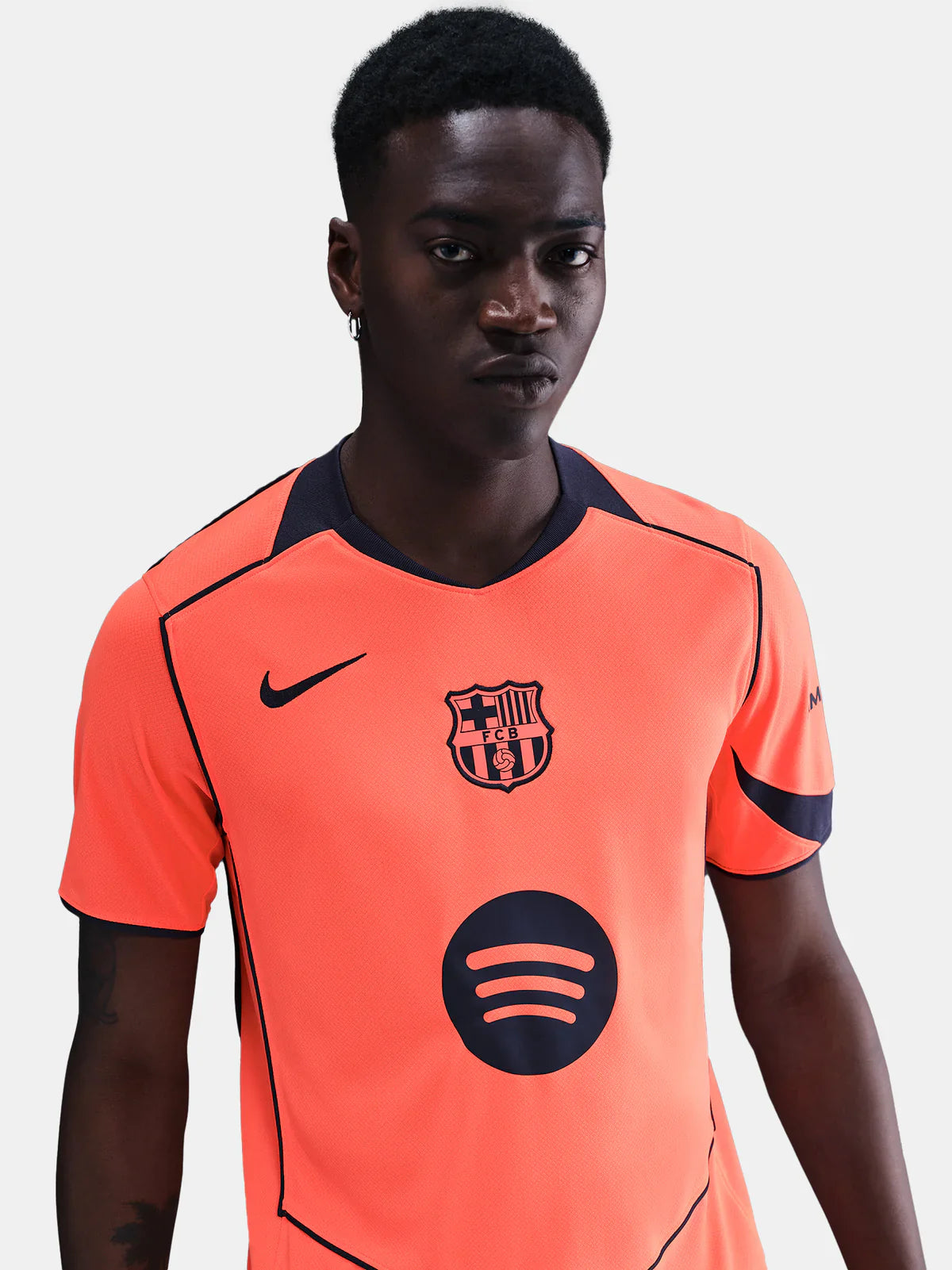 Camisa Barcelona III 25/26 Torcedor Nike Masculina Laranja