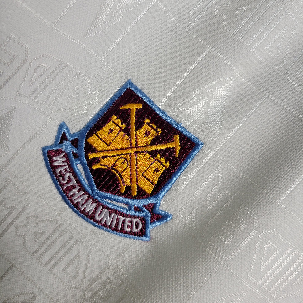 Camisa Retrô West Ham 1997 Iron Maiden Branco