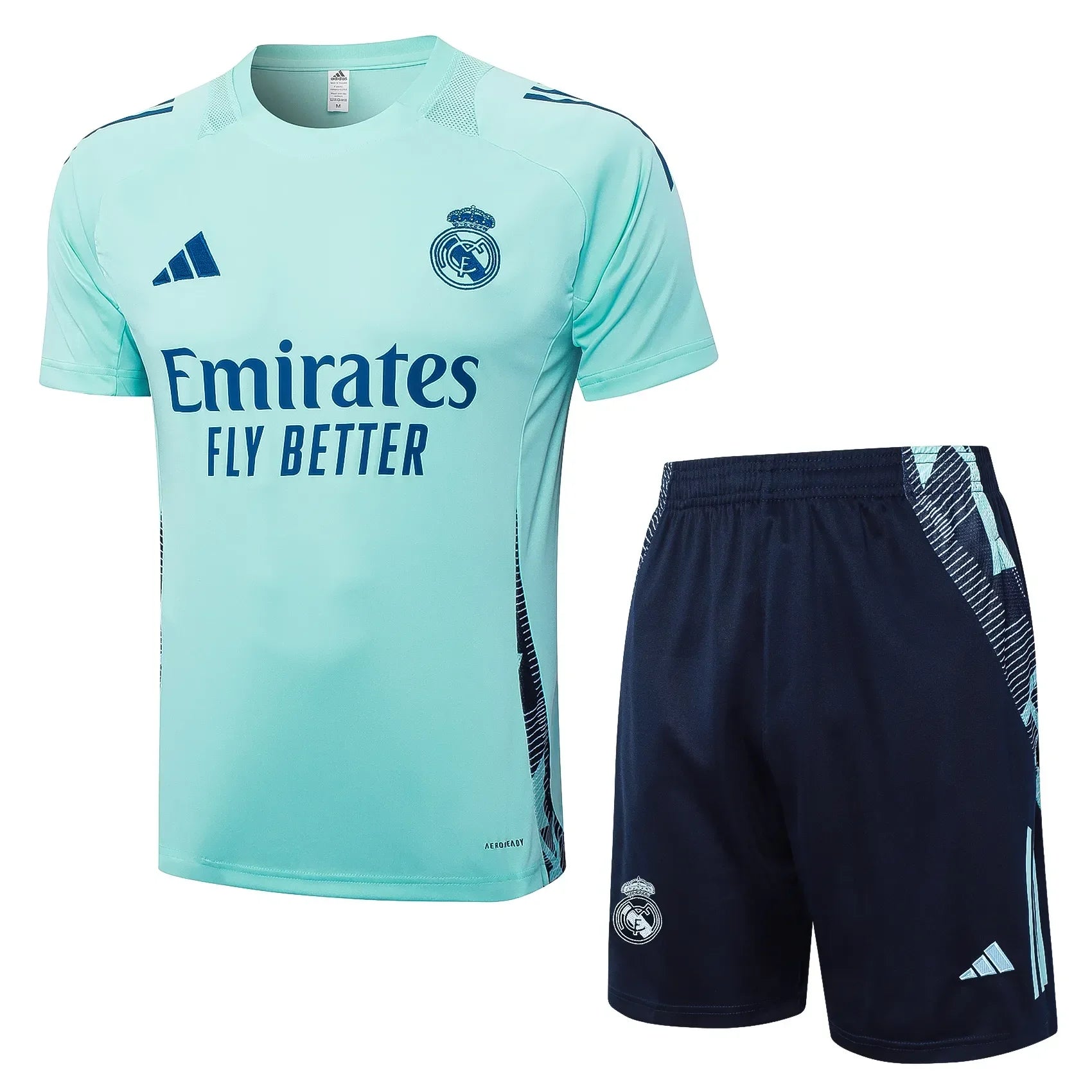 Conjunto Real Madrid Treino 24/25 Azul Turquesa
