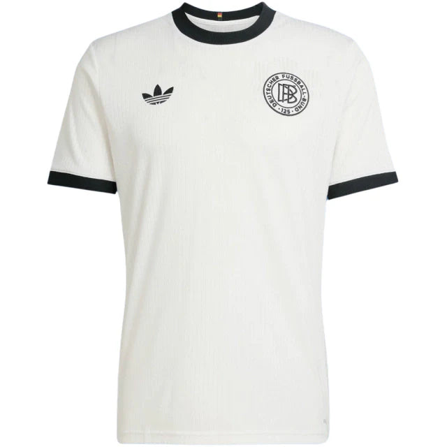 Camisa Alemanha '125th Anniversary' 2025 Torcedor adidas Masculina Branco