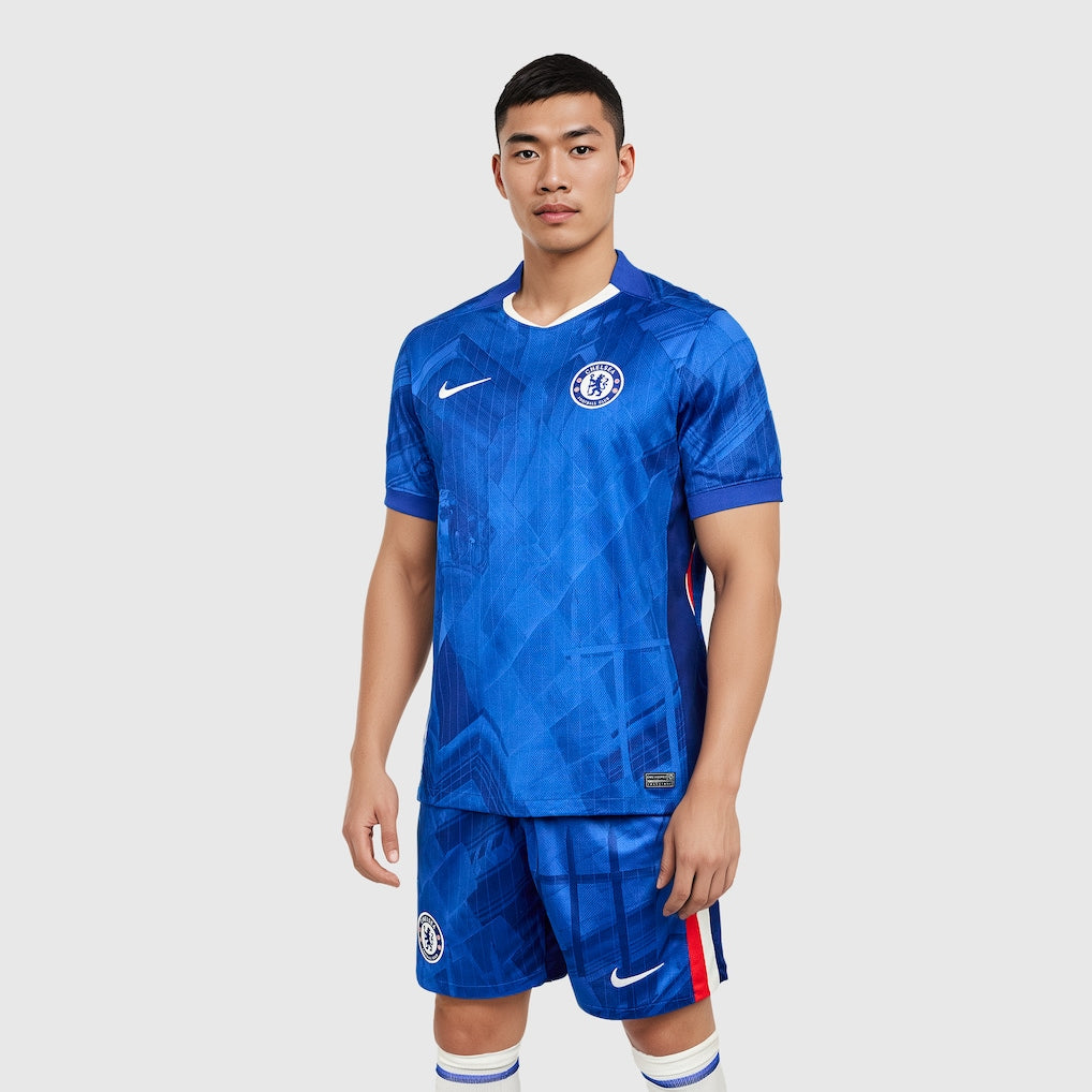 Camisa Chelsea I 25/26 Torcedor Nike Masculina Azul