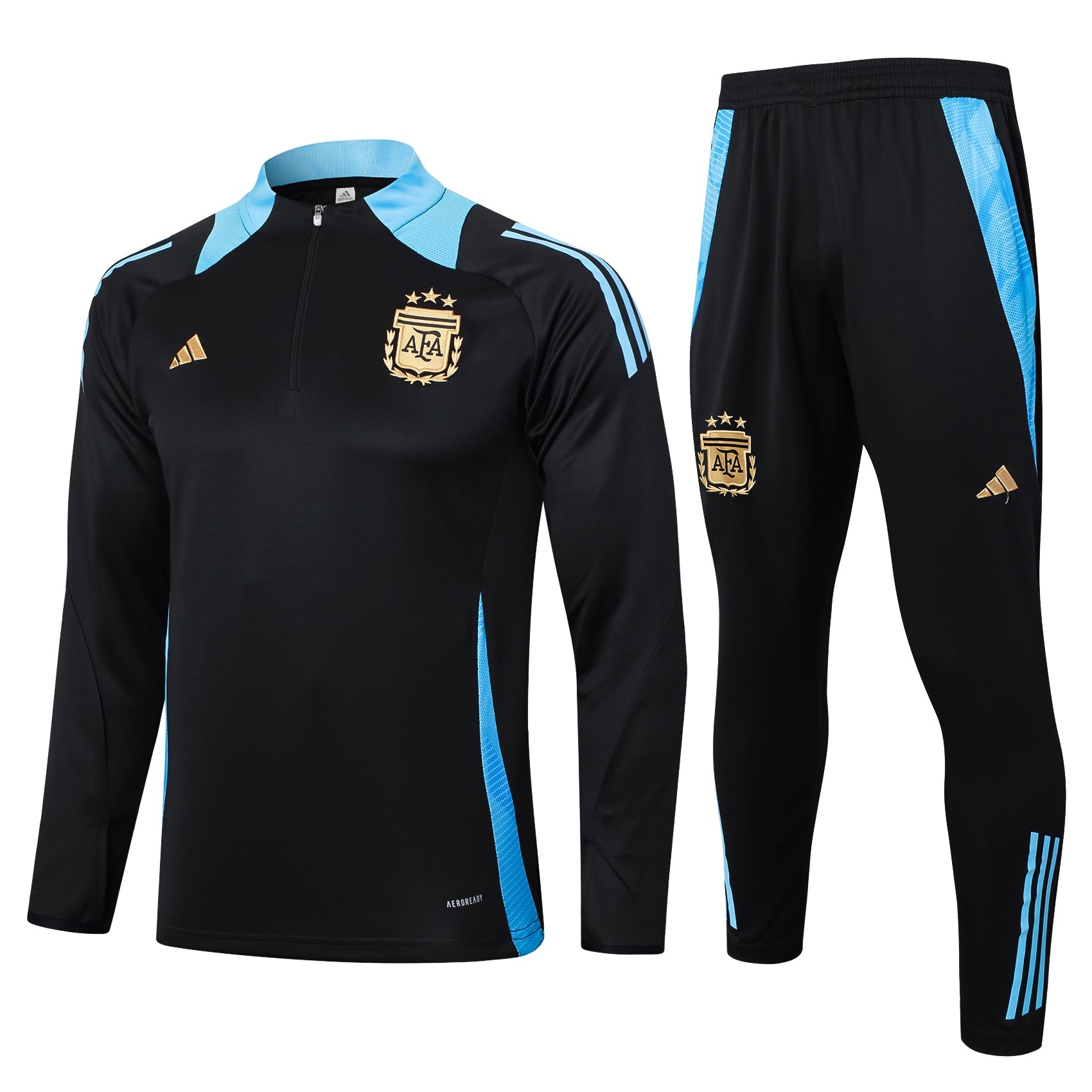 Conjunto Agasalho Treino Argentina 24/25 Preto