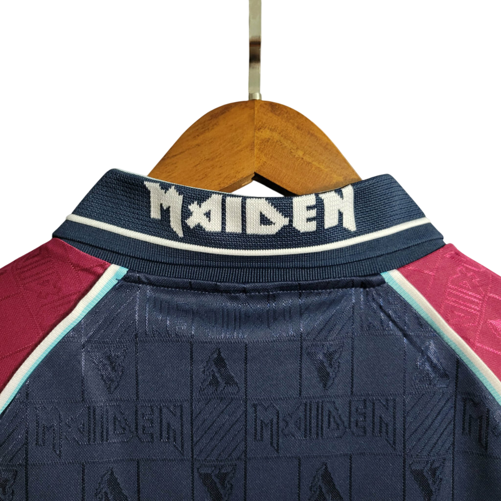 Camisa Retrô West Ham 1997 Iron Maiden Azul