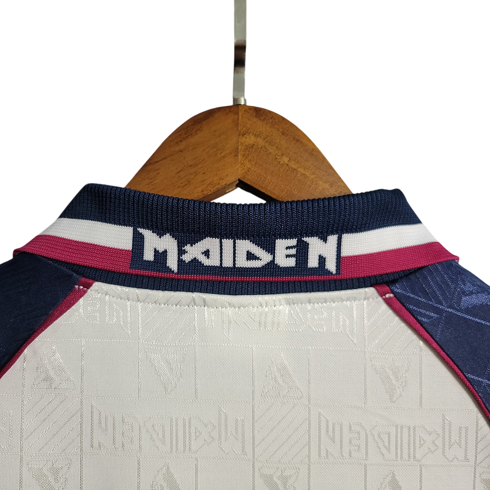 Camisa Retrô West Ham 1997 Iron Maiden Branco