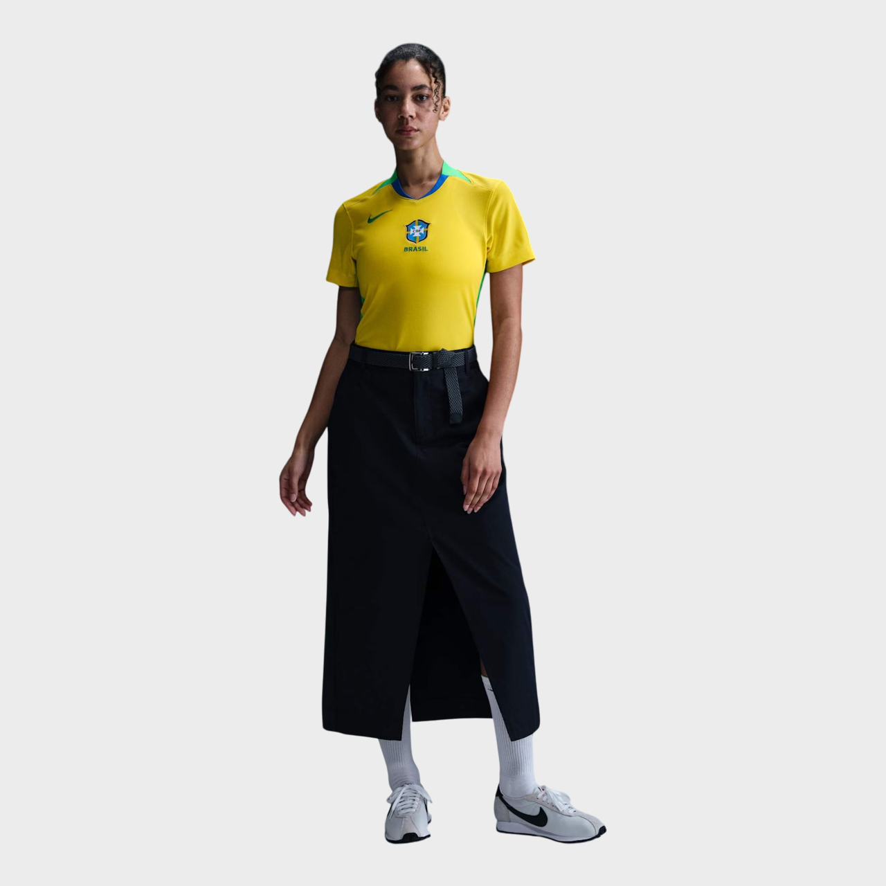 Camisa Brasil I 25/26 Feminina Nike Amarela
