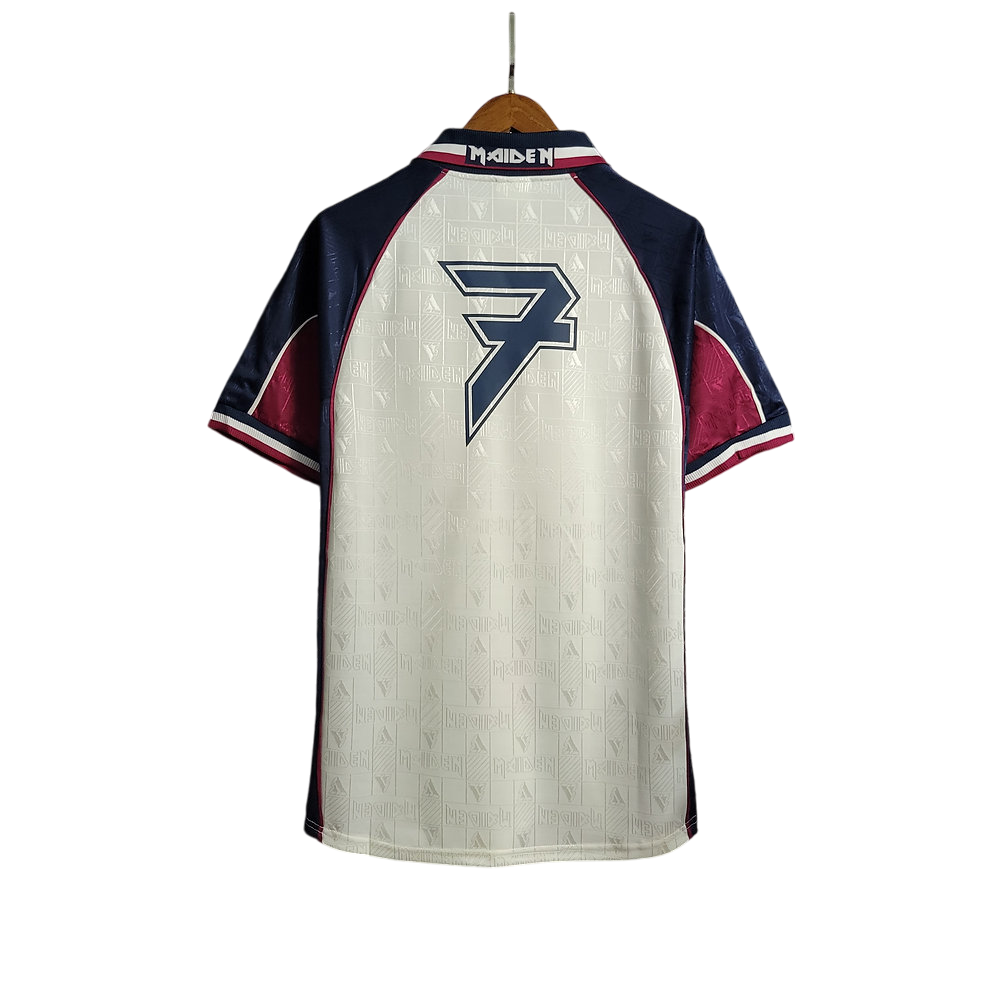 Camisa Retrô West Ham 1997 Iron Maiden Branco