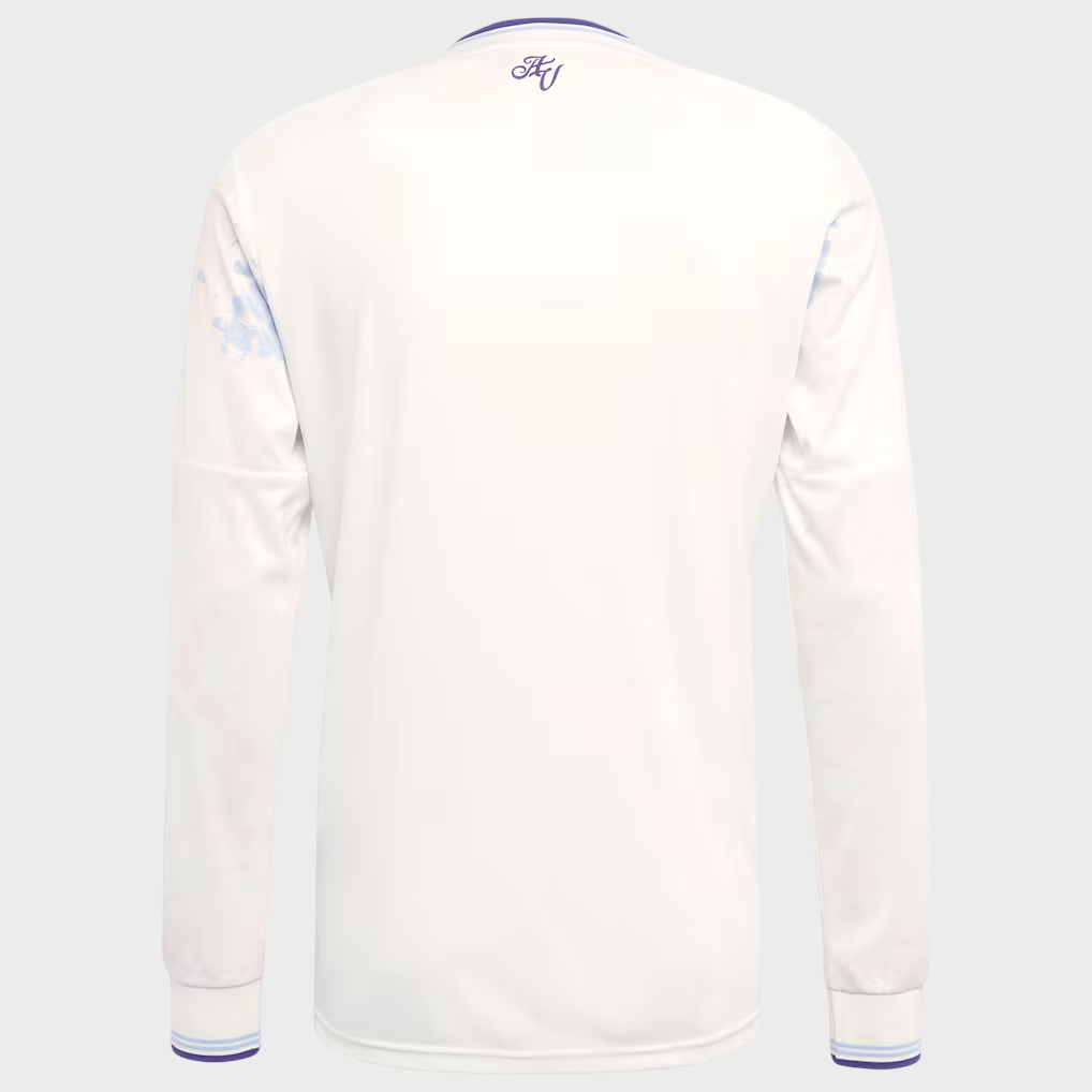 Camisa Manga Longa Aston Villa III 25/26 Torcedor Adidas Masculina Branco