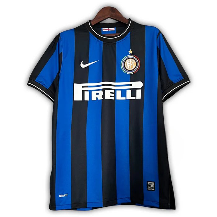 Camisa Retrô Inter de Milão I 2009/2010 Nike Azul e Preto