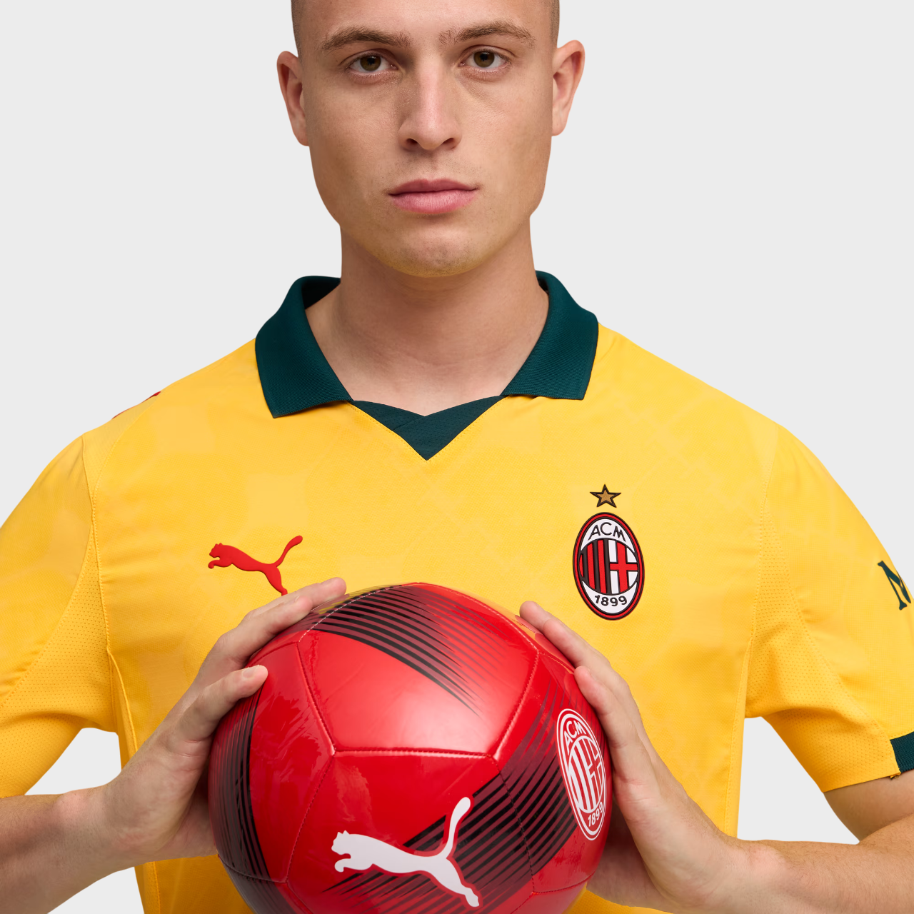 Camisa Milan III 25/26 Torcedor Puma Masculina Amarelo