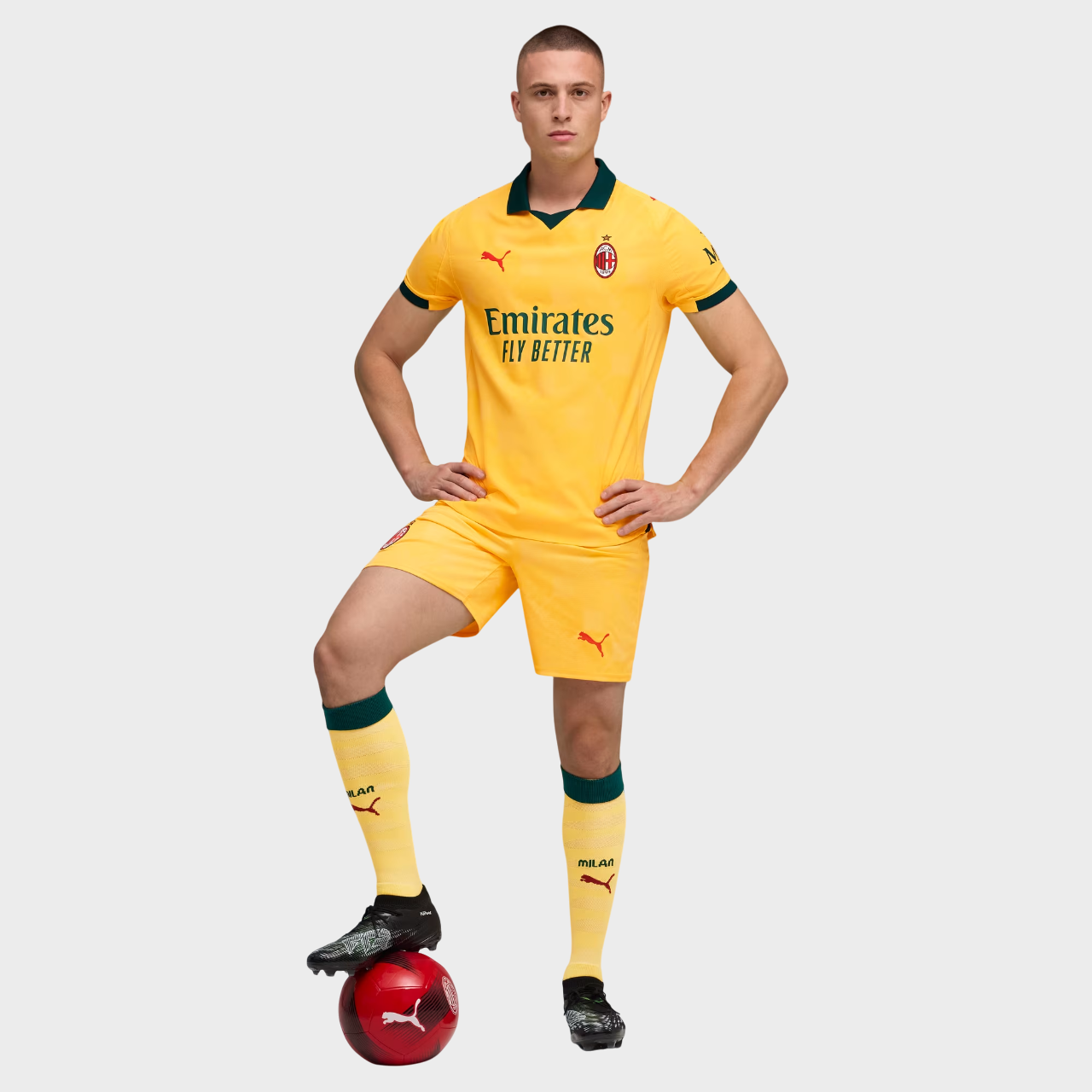 Camisa Milan III 25/26 Torcedor Puma Masculina Amarelo