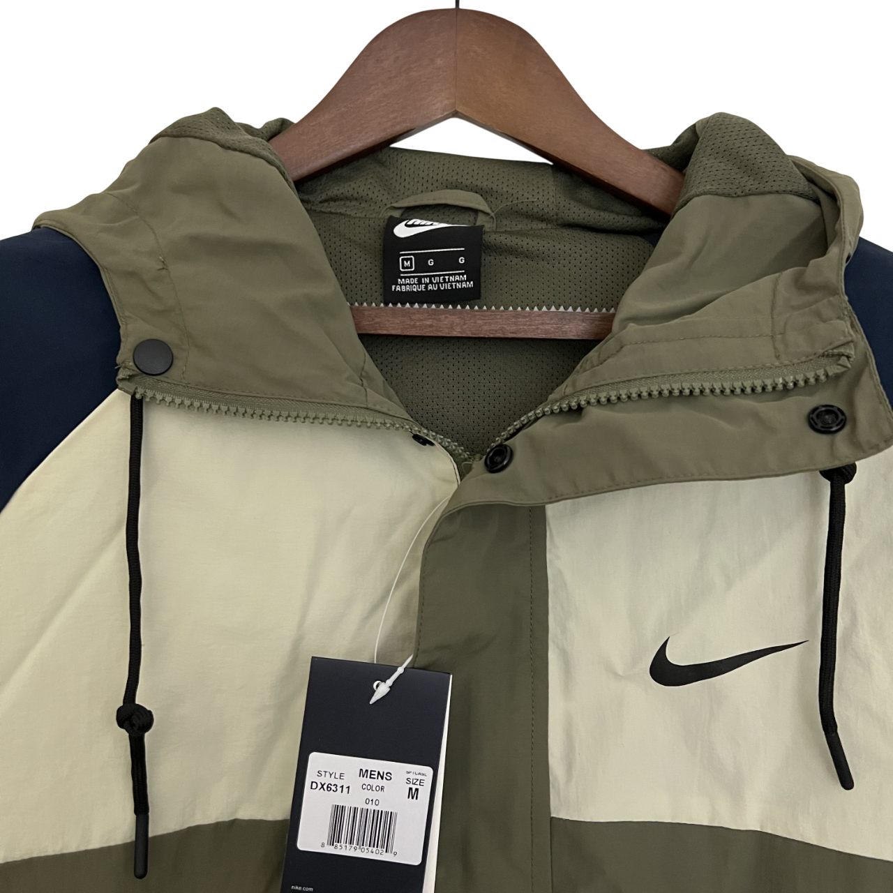 Corta Vento Nike Verde e Azul Swoosh