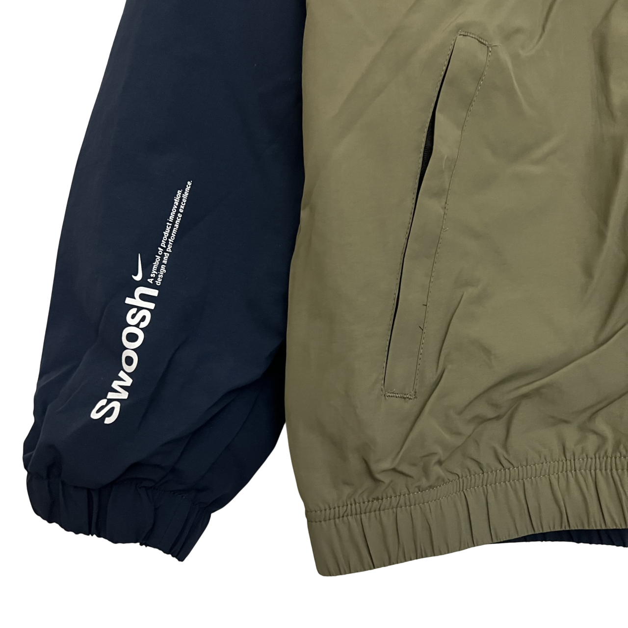 Corta Vento Nike Verde e Azul Swoosh