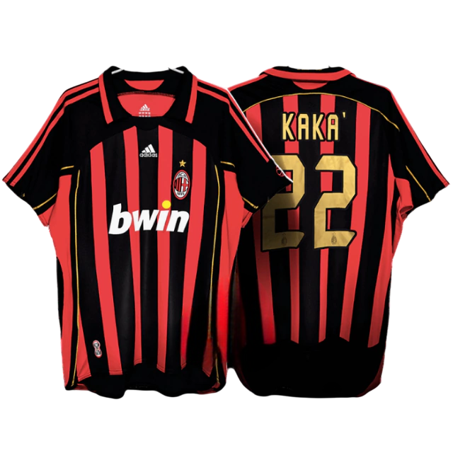 Camisa Retrô Milan I 2006 Kaká #22