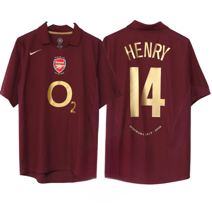 Camisa Retrô Arsenal I 2005/2006 Henry #14