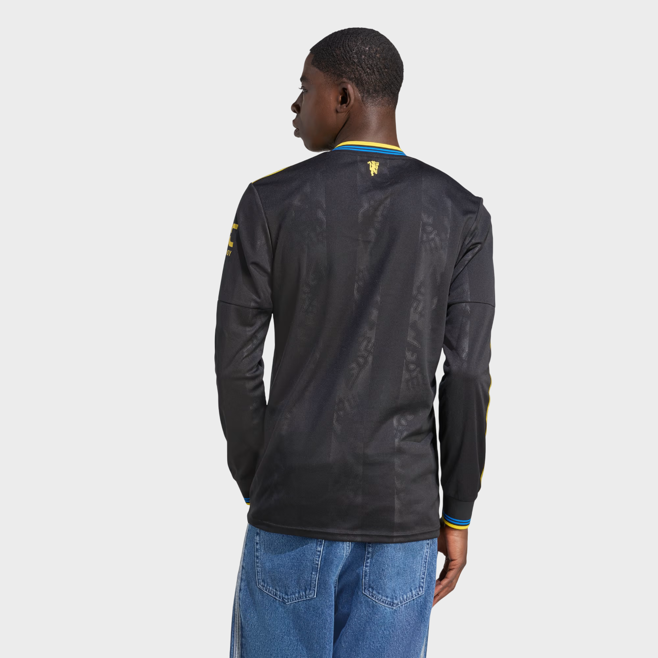 Camisa Manga Longa Manchester United III 25/26 Torcedor Adidas Masculina Preto