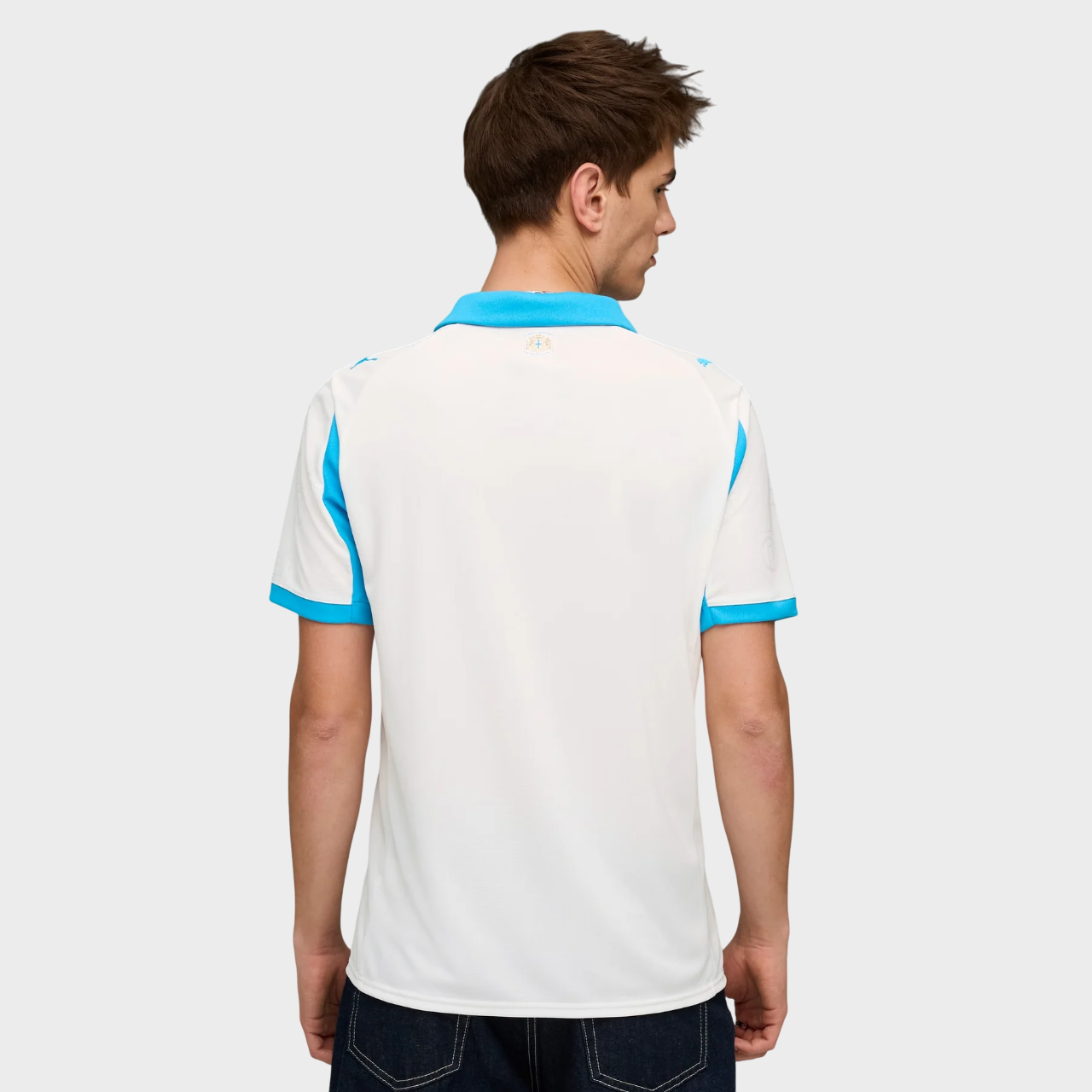 Camisa Olympique de Marseille I 25/26 Torcedor Puma Masculina Branco