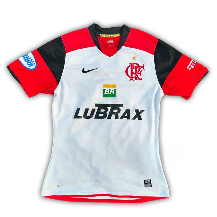 Camisa Retrô Flamengo II 2008/2009 Branco e Vermelho