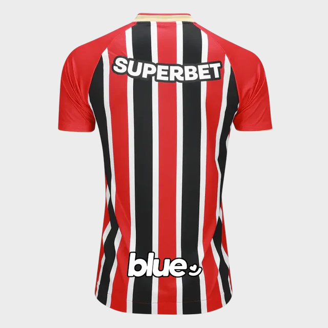 Camisa São Paulo II 25/26 Torcedor Masculina Listrada Patrocínios