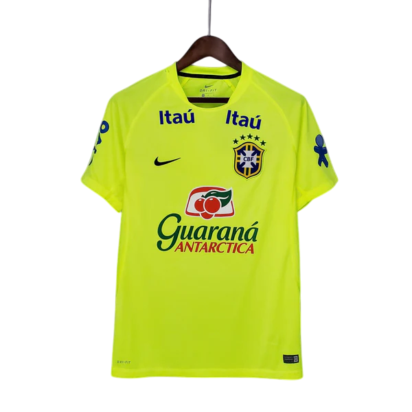 Camisa Brasil Treino Nike Verde Fluorescente