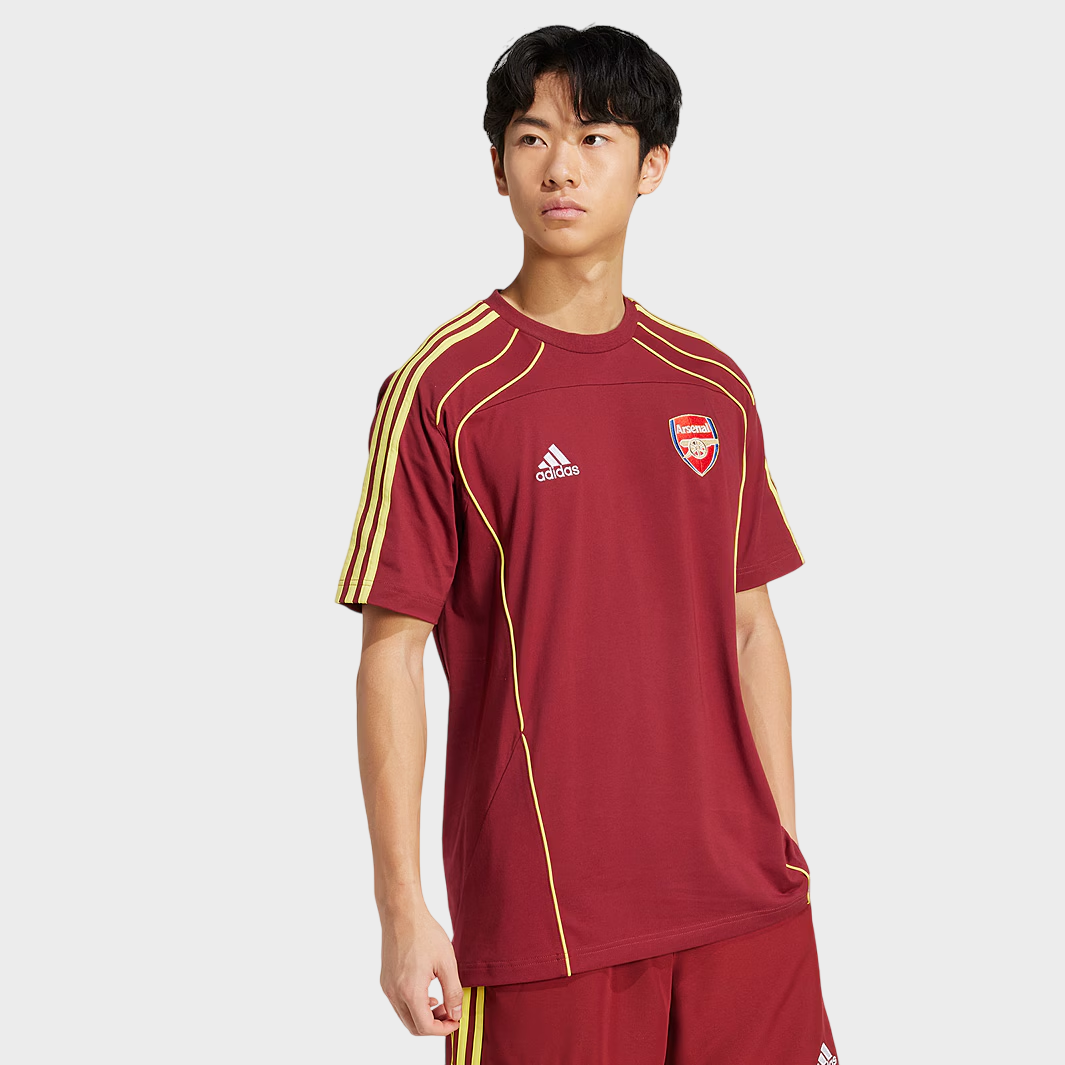 Camisa Arsenal Terrace Icons 25/26 Torcedor Adidas Mascilina Vinho