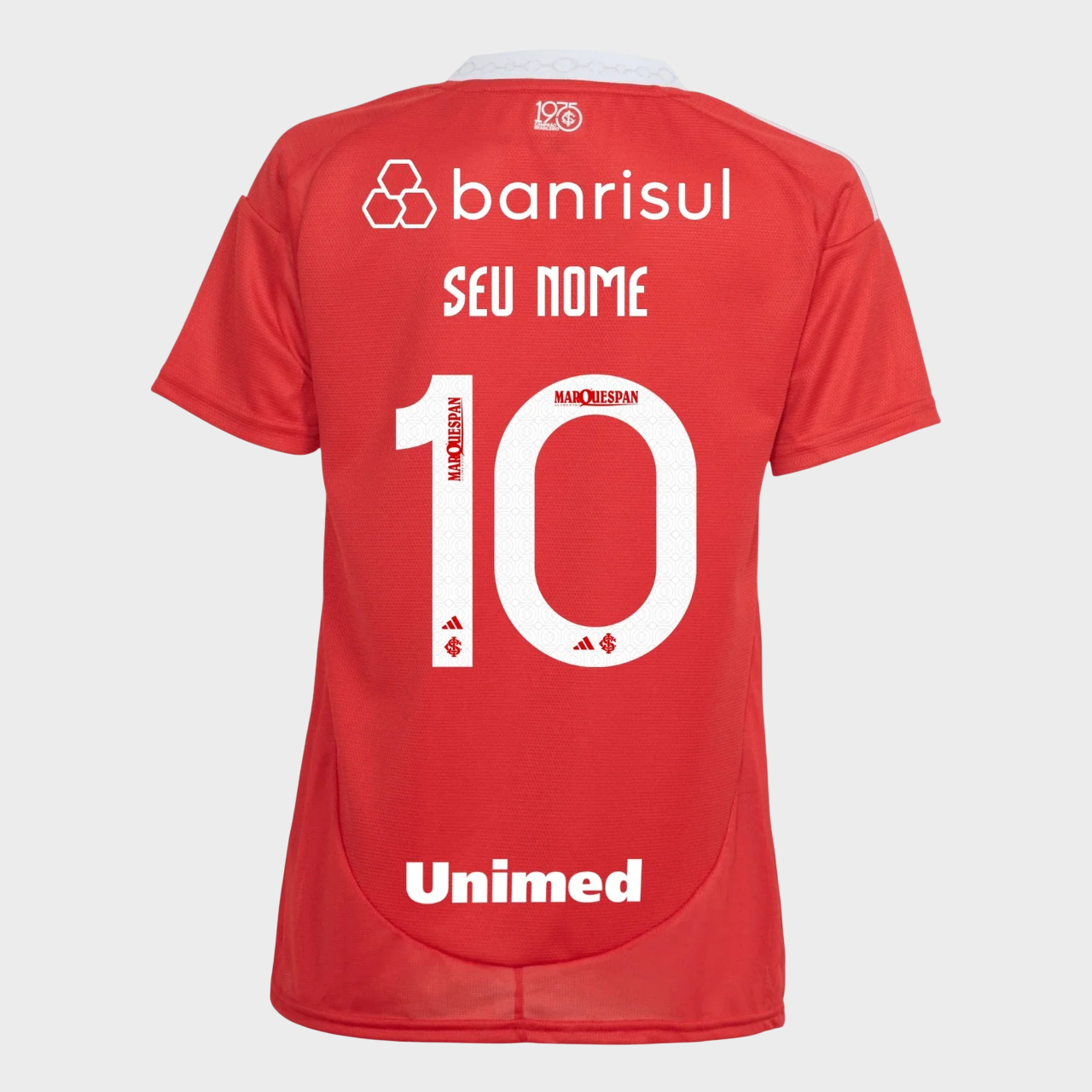 Camisa Internacional I 25/26 Feminina Vermelho Patrocínios