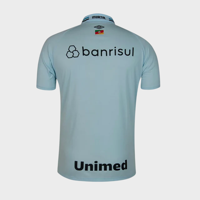 Camisa Grêmio II 25/26 Torcedor Masculina Azul Celeste Patrocínios