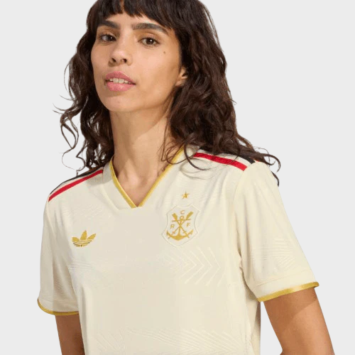 Camisa Flamengo III 25/26 Feminina Bege