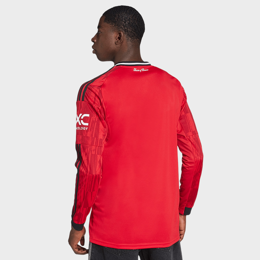 Camisa Manga Longa Manchester United I 25/26 Torcedor Adidas Masculina Vermelho