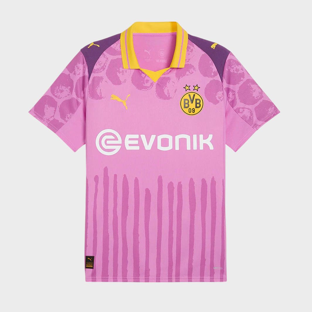 Camisa Borussia Dortmund x KidSuper 25/26 Torcedor Puma Masculina Rosa