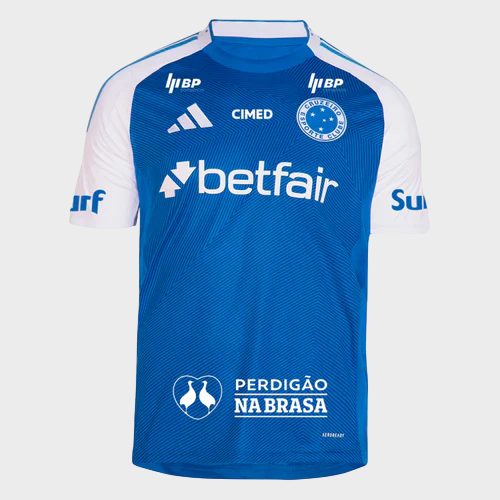 Camisa Cruzeiro I 25/26 Torcedor Masculina Patrocínios