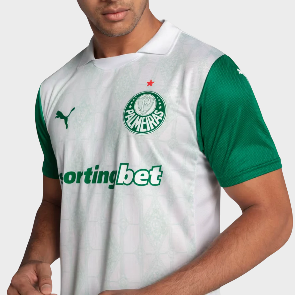 Camisa Palmeiras II 25/26 Jogador Masculina Branco