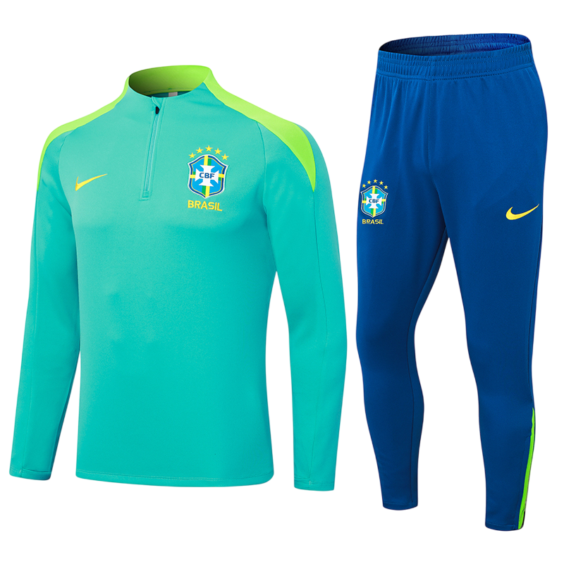 Conjunto Agasalho Treino Brasil 24/25 Verde