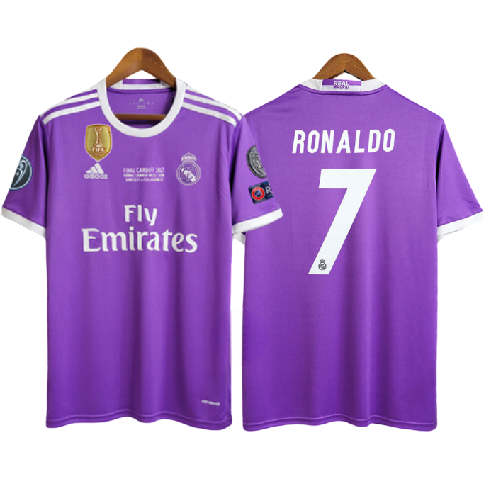Camisa Retrô Real Madrid II 2016/2017 Final Champions League Ronaldo #7