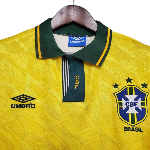 Camisa Retrô Brasil I 1991/1993 Amarela