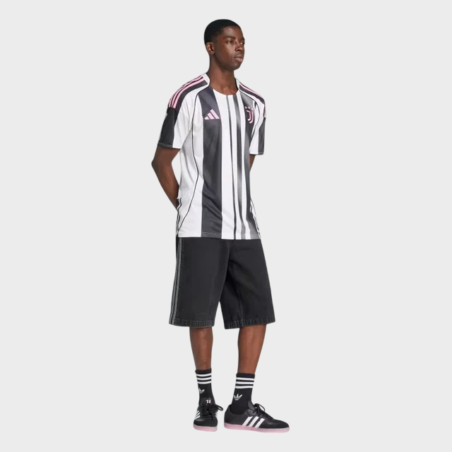 Camisa Juventus I 25/26 Torcedor adidas Masculina Branco e Preto