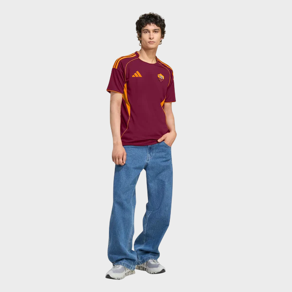 Camisa Roma I 25/26 Torcedor adidas Masculina Vermelho