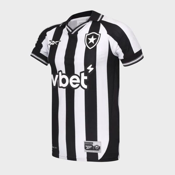 Camisa Botafogo I 25/26 Torcedor Masculina Listrada