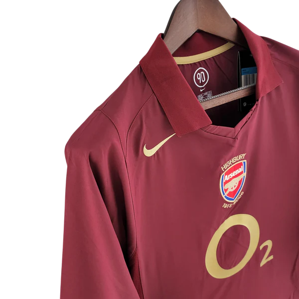 Camisa Retrô Manga Longa Arsenal I 2005/2006
