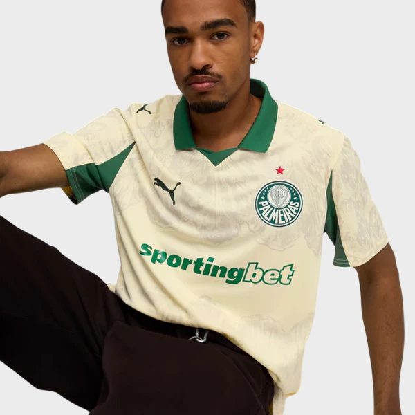 Camisa Palmeiras x KidSuper 25/26 Torcedor Masculina Bege