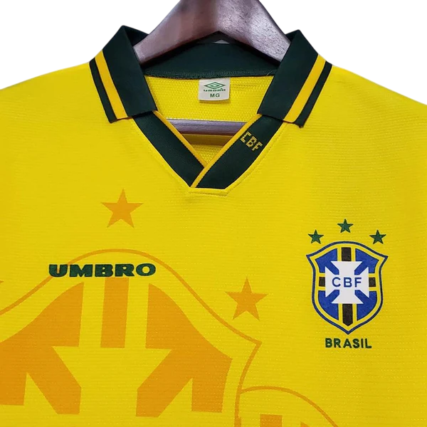 Camisa Retrô Brasil I 1993/1994 Nike Amarela